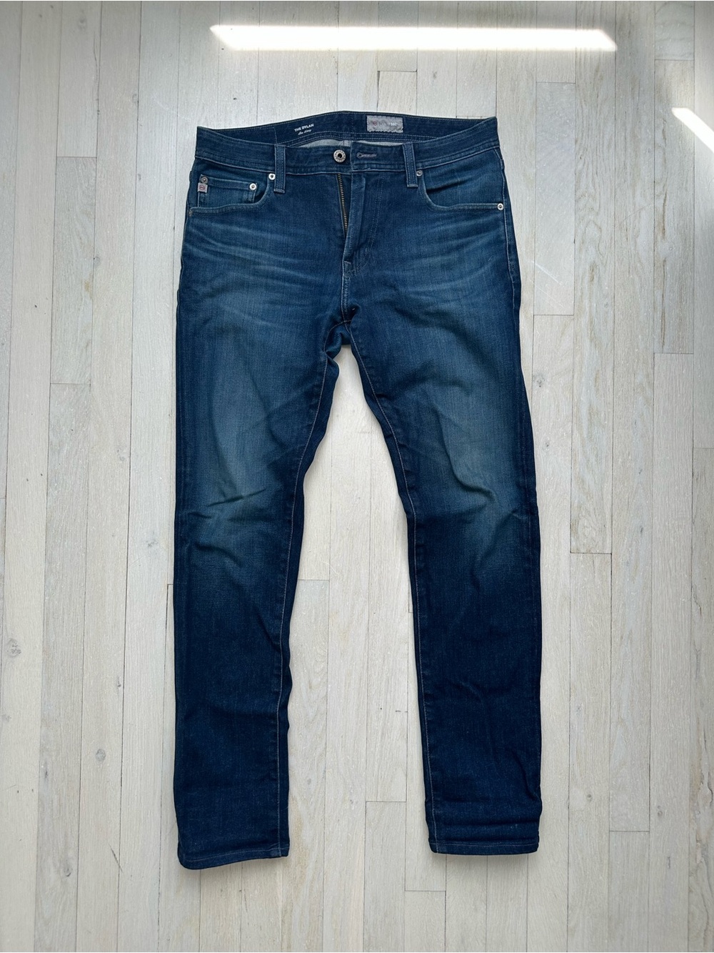 AG Adriano Goldschmied Slim Skinny Dark Indigo Stretch Jeans